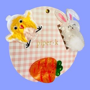 Piper K  Easter 3-Hair Clip Set